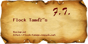 Flock Tamás névjegykártya